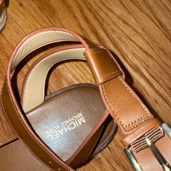 Michael kors cognac ankle strap platform 👡 - Picture 12 of 14